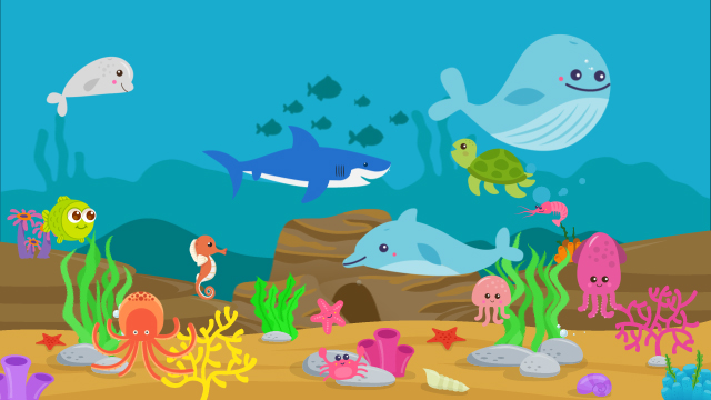Flashcard về các con vật dưới biển