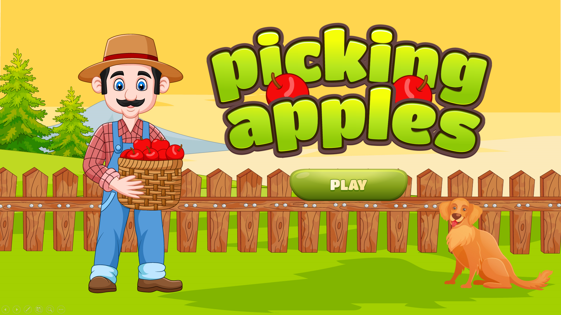 Game PowerPoint Picking Apples